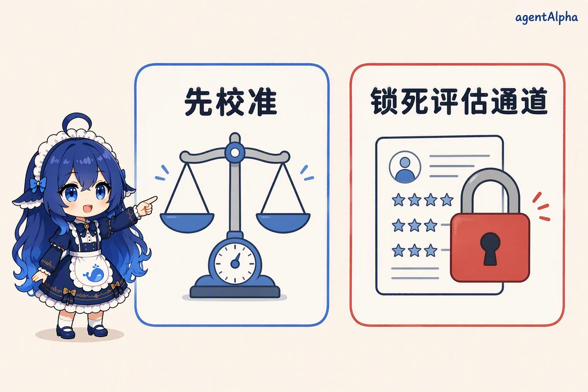 LLM 裁判：先校准，再锁通道