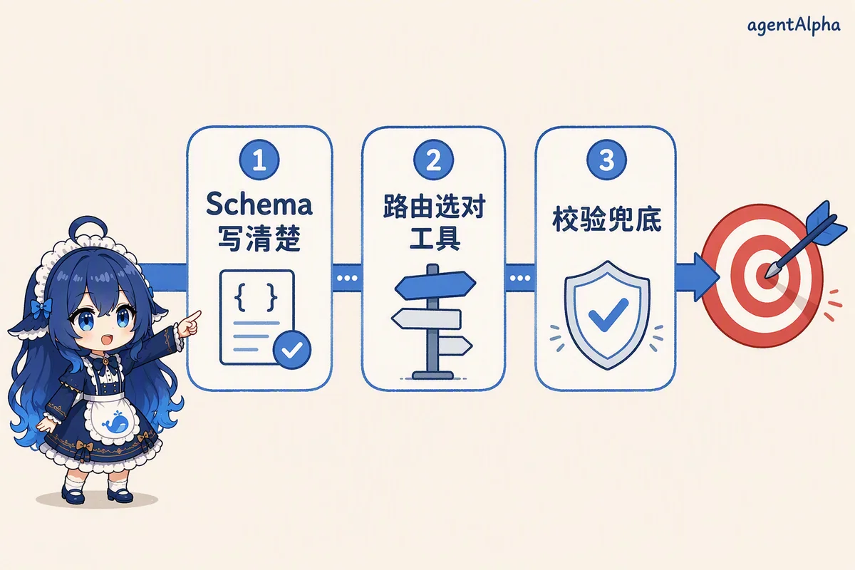 FC 准确率链路：Schema、路由、校验
