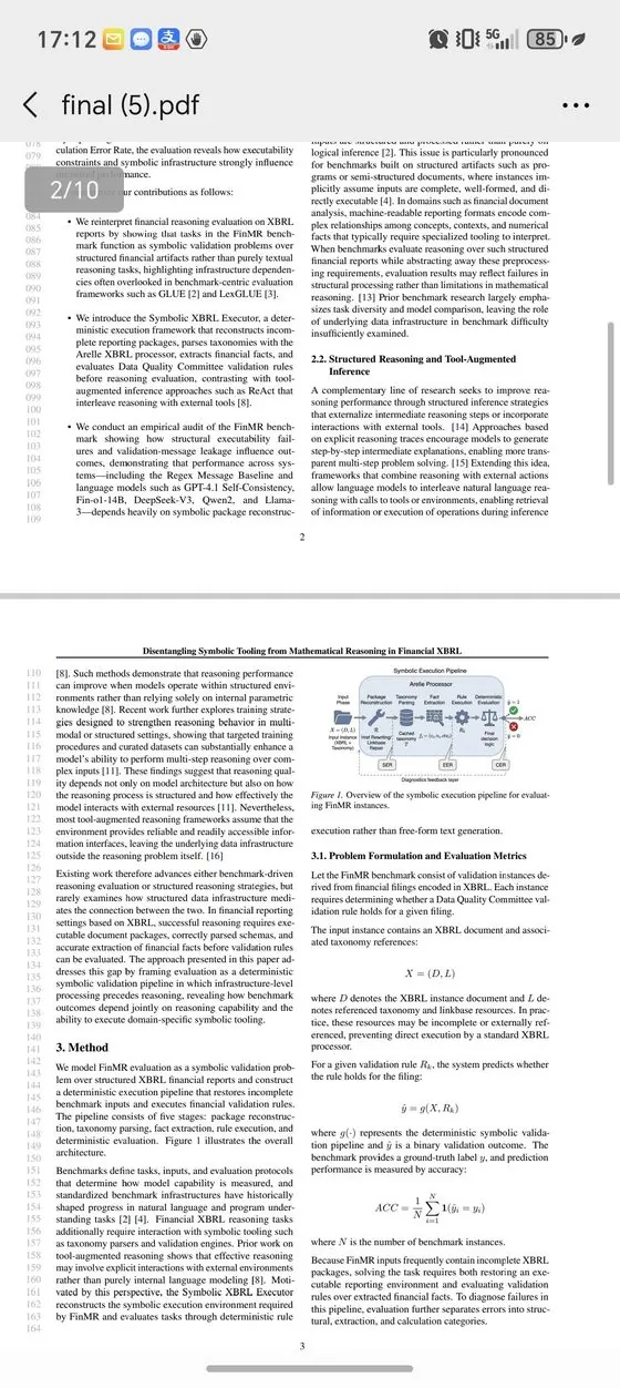 Idea2Paper 自动生成的论文金融 XBRL 章节